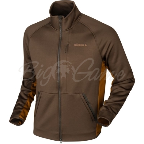 Куртка HARKILA Borr Hybrid Fleece цвет Slate Brown / Rustique Clay фото 1