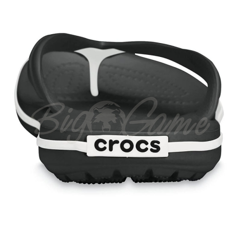 Шлепанцы CROCS Crocband Flip цвет черный фото 3
