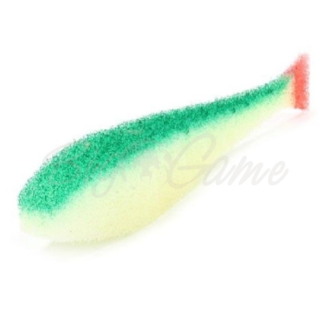 Поролоновая рыбка LEX Classic Fish NO 10 WGB (белое тело / зеленая спина / красный хвост) фото 1