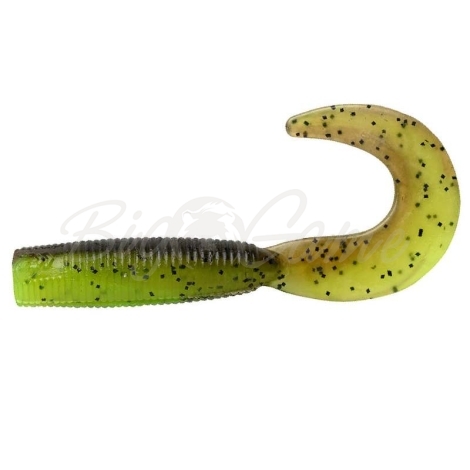 Твистер DAIWA Bait Junkie Grub (5 шт.) цв. Gp Chartreuse UV фото 1