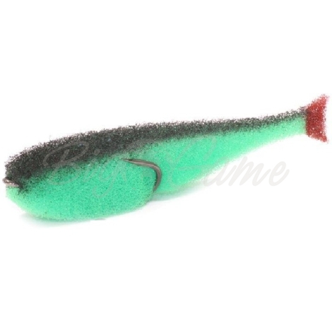 Поролоновая рыбка LEX Classic Fish CD 9 GBBB (зеленое тело / черная спина / красный хвост) фото 1