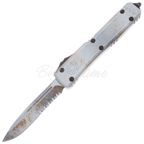 Нож автоматический MICROTECH Ultratech S/E сталь M390, рукоять алюминий цв. Белый фото 1