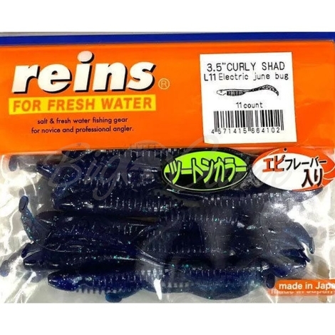 Твистер REINS Curly Shad 3,5'' (11 шт.) код цв. L11 фото 1
