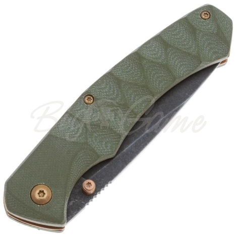 Нож складной полуавтоматический BOKER Iguanodon сталь 440А рукоять Стеклотекстолит G10 цв. Зеленый фото 3