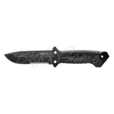 Нож универсальный GERBER LMF II Infantry Fixed цв. Black  фото 1