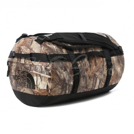 Сумка дорожная THE NORTH FACE Base Camp Duffel S 50 л цвет Kelp Tan Forest Floor Print / Black фото 1