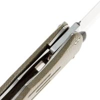 Нож складной полуавтоматический BOKER Atropos сталь VG-10 рукоять Микарта цв. Зеленый превью 4