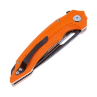 Нож складной полуавтоматический BESTECH Ornetta сталь D2 рукоять стеклотекстолит G10 цв. Оранжевый превью 2