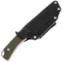 Нож с фиксированным клинком FOX KNIVES Lynx сталь D2 рукоять Стеклотекстолит G10 цв. Зеленый превью 4