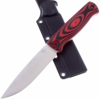 Нож OWL KNIFE Otus сталь N690 рукоять G10 черно-красная превью 3