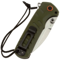 Нож складной полуавтоматический CJRB Tundra сталь D2 рукоять Стеклотекстолит G10 цв. Зеленый превью 3