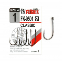 Крючок одинарный FANATIK FK-9501 Classik № 1 (5 шт.)