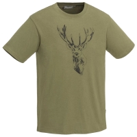Футболка PINEWOOD Red Deer T-Shirt цвет Hunting Olive превью 1