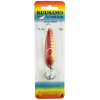 Блесна колеблющаяся KUUSAMO Vuono 6 75/16 (бусинка) код цв. R/FYe-C  превью 3
