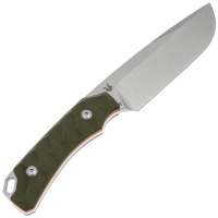 Нож с фиксированным клинком FOX KNIVES Lynx сталь D2 рукоять Стеклотекстолит G10 цв. Зеленый превью 5