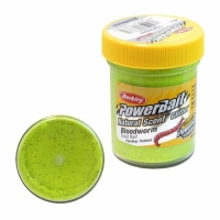 Паста BERKLEY PowerBait Natural Scent Glitter TroutBait аттр. мотыль цв. шартрез превью 1