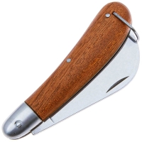 Нож складной полуавтоматический FOX KNIVES Gardening Country сталь С70 рукоять Дерево цв. Коричневый превью 4
