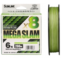 Плетенка SUNLINE Mega Slam X8 200 м цв. Зеленый #10