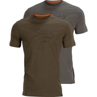 Футболка HARKILA Graphic T-Shirt (2 шт.) цвет Willow green / Grey