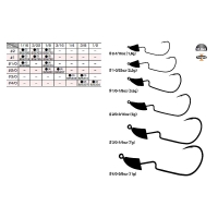 Джиг-Головка DECOY VJ-36 № 1/0 3,5 гр 1/8 oz