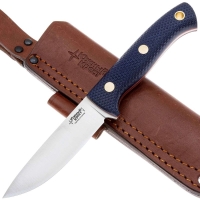 Нож ЮЖНЫЙ КРЕСТ Шершень конвекс Сталь VG10 рукоять Микарта черно-синяя/насечка превью 4