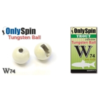 Головка вольфрамовая ONLY SPIN Trout Tungsten Ball 2 мм цв. Белый (5 шт.) превью 2