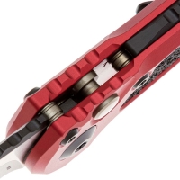 Нож складной автоматический MICROTECH LUDT Gen 3 сталь M390MK рукоять Алюминий цв. Бордовый превью 3