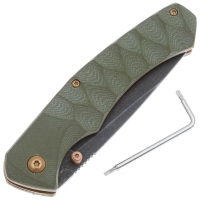 Нож складной полуавтоматический BOKER Iguanodon сталь 440А рукоять Стеклотекстолит G10 цв. Зеленый превью 2