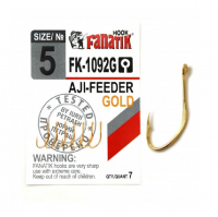 Крючок одинарный FANATIK FK-1092 AJI-Feeder Gold № 5 (7 шт.)