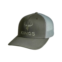 Бейсболка KING'S Five Panel Embroidered Logo Hat цвет Beetle / Quarry