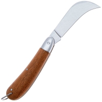 Нож складной полуавтоматический FOX KNIVES Gardening Country сталь С70 рукоять Дерево цв. Коричневый превью 5