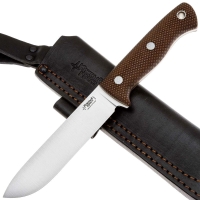 Нож ЮЖНЫЙ КРЕСТ Кедр L конвекс Сталь CPR рукоять Микарта койот/насечка превью 4