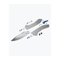Нож складной BENCHMADE Narrows Gray Titanium цв. Silver / Blue превью 2