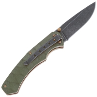 Нож складной полуавтоматический BOKER Iguanodon сталь 440А рукоять Стеклотекстолит G10 цв. Зеленый превью 5