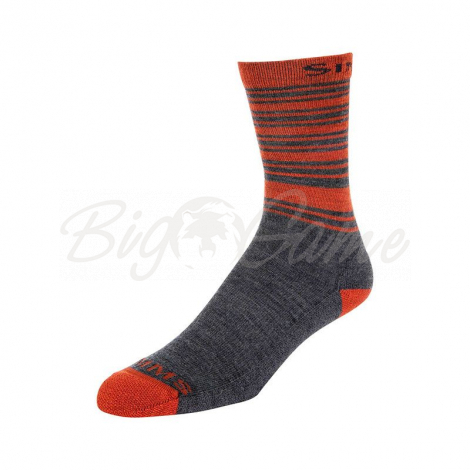 Носки SIMMS Merino Lightweight Hiker Sock цвет Carbon фото 1