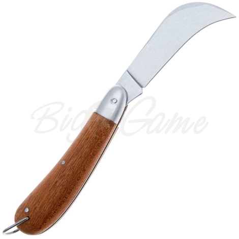 Нож складной полуавтоматический FOX KNIVES Gardening Country сталь С70 рукоять Дерево цв. Коричневый фото 5