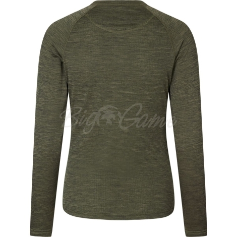 Футболка SEELAND Active L/S T-Shirt Women цвет Pine green фото 3