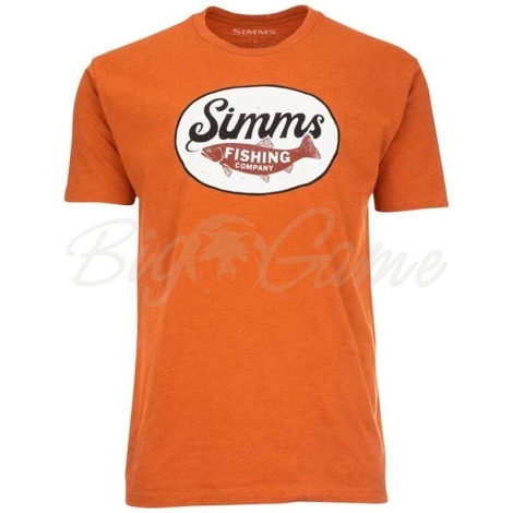 Футболка SIMMS Trout Wander T-Shirt цвет Adobe Heather фото 1