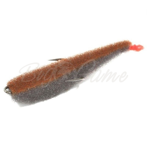 Поролоновая рыбка LEX Zander Fish 5,5 GO (серое тело / оранжевая спина / красный хвост) фото 1