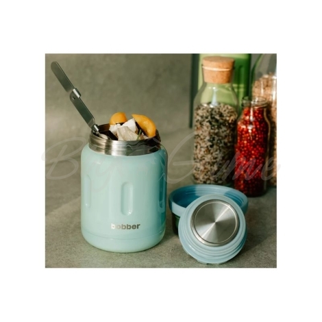 Термос BOBBER Jerrycan 0,7 л с ложкой цвет Light Blue (светло-голубой) фото 3