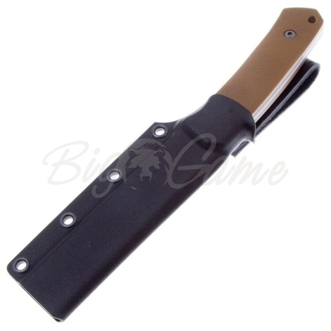 Нож с фиксированным клинком OWL KNIFE Barn сталь CPR рукоять стеклотекстолит G10 цв. Песчаный фото 4