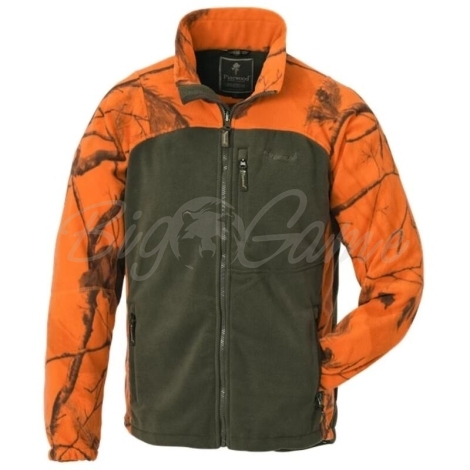 Куртка PINEWOOD Kid Oviken Fleece Jacket цвет AP Blaze / Hunting Green фото 1