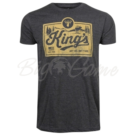 Футболка KING'S Label Tee цвет Heather Graphite фото 1