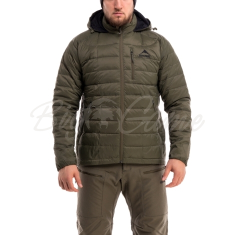 Куртка SKRE Ptarmigan 850 Ultra Down Hoodie цвет Olive Green фото 2