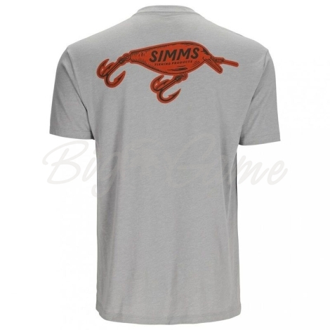 Футболка SIMMS Square Bill T-Shirt цвет Cinder Heather фото 2