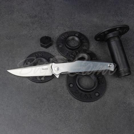 Нож складной RUIKE Knife M108-TZ цв. Серый фото 6