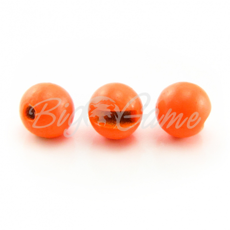 Головка вольфрамовая РУССКАЯ БЛЕСНА Tungsten Ball Trout с прорезью (5 шт.) 0,11 г цв. fluo orange фото 1
