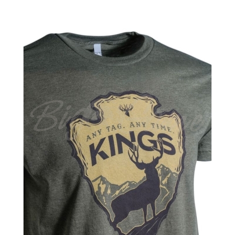 Футболка KING'S Arrowhead Tee цвет Heather Military Green фото 3