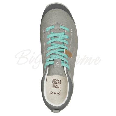 Кроссовки треккинговые AKU WS Bellamont lll Suede GTX цвет Grey / Jade фото 2