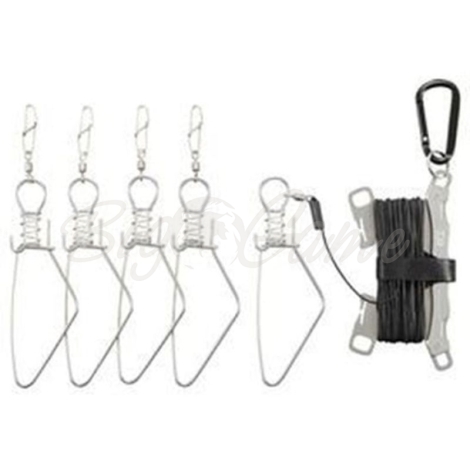 Кукан DAIWA F Stringer 1000 5 карабинов цв. SV фото 1